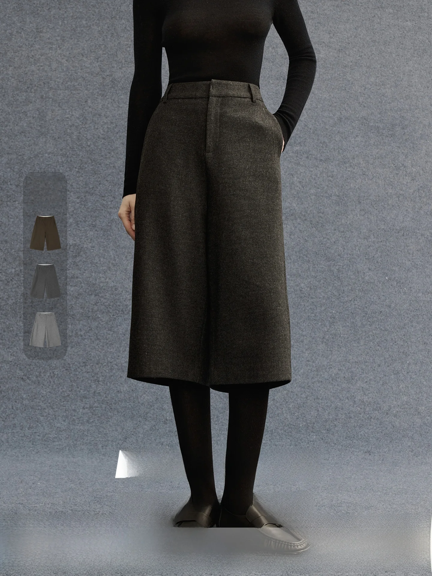 Miiine Briti Ретро шерстяные брюки Свободные широкие брюки прямого кроя Утягивающие брюки с высокой талией на семь футов Ele Commute Sle
Miiine Briti Ретро шерстяные брюки Свободные широкие брюки прямого кроя Утягивающие брюки с высокой талией на семь футов Ele Commute Sle