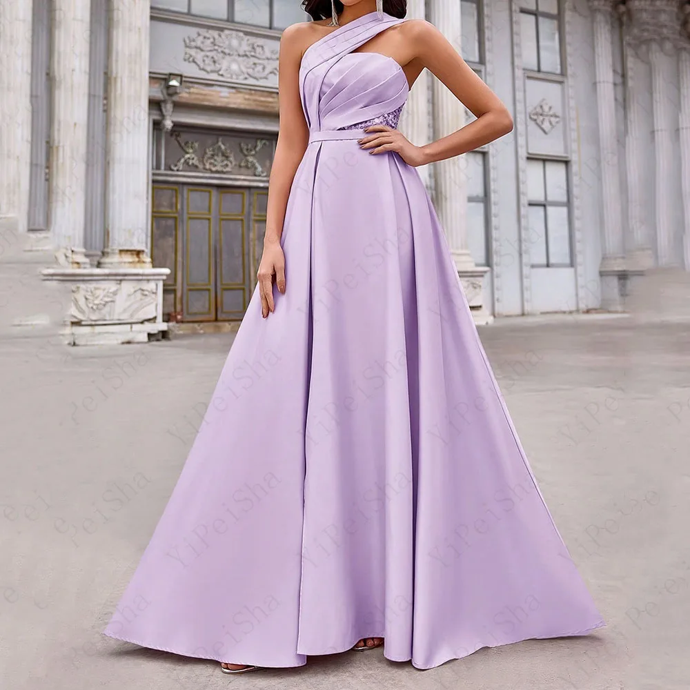 Customized A-Line Prom Dresses Floor-Length One-Shoulder Sleeveless Evening Gown Fashion Crystal Pleat Simple Draped Party Gown
Customized A-Line Prom Dresses Floor-Length One-Shoulder Sleeveless Evening Gown Fashion Crystal Pleat Simple Draped Party Gown