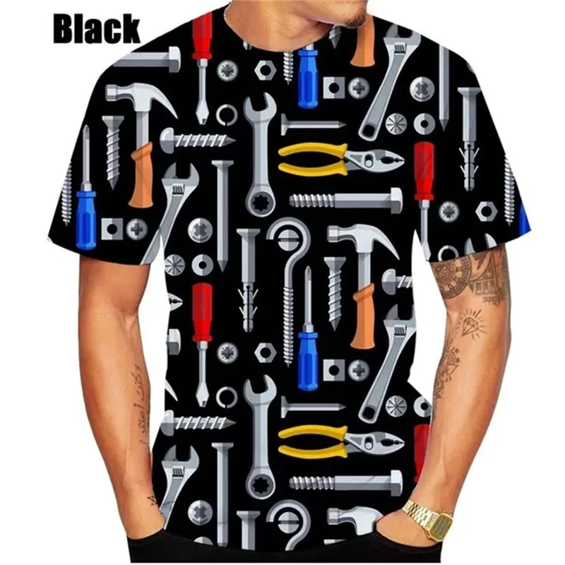 3D Printed Tool Graphic T Shirts For Men Casual Personality Short Sleeve Tee Tops Fashion Unisex Round Neck Hip Hop Tshirt
3D Printed Tool Graphic T Shirts For Men Casual Personality Short Sleeve Tee Tops Fashion Unisex Round Neck Hip Hop Tshirt