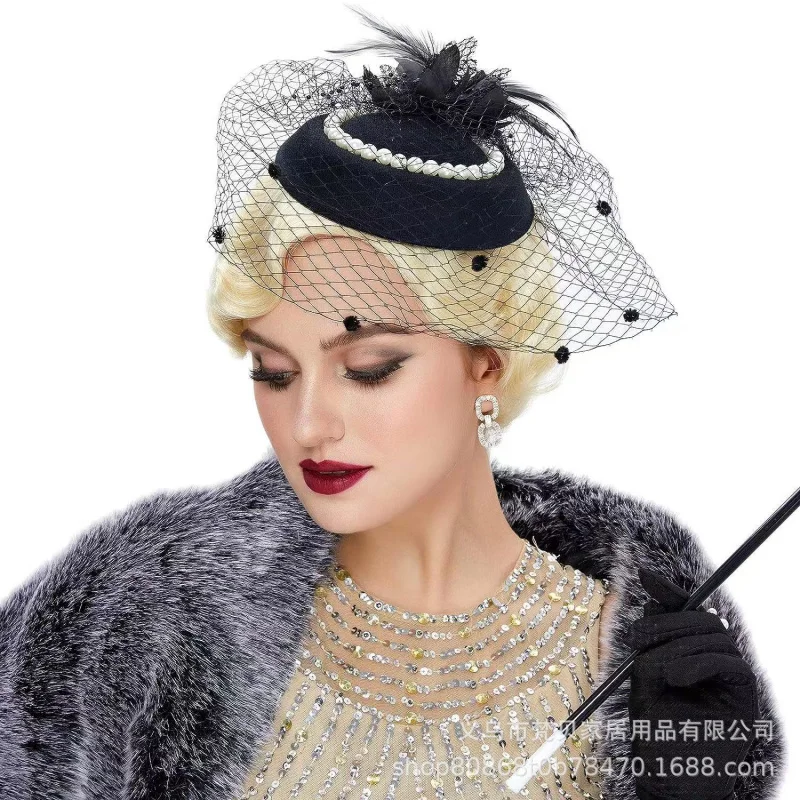 Bridal Hat Headpiece Socialite Bowknot Republic of China Hair Accessories Evening Cheongsam Hat Lace Mesh Small Formal Hat Hair
Bridal Hat Headpiece Socialite Bowknot Republic of China Hair Accessories Evening Cheongsam Hat Lace Mesh Small Formal Hat Hair