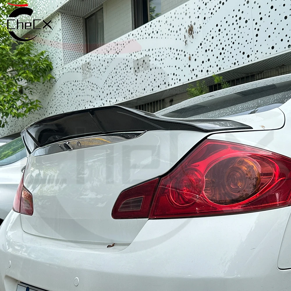 For Infiniti G25 G35 G37 4 Door Sedan 2007-2015 Rear Trunk Spoiler High-Quality Forged Real Carbon Fiber Aerodynamic Modificatio
For Infiniti G25 G35 G37 4 Door Sedan 2007-2015 Rear Trunk Spoiler High-Quality Forged Real Carbon Fiber Aerodynamic Modificatio