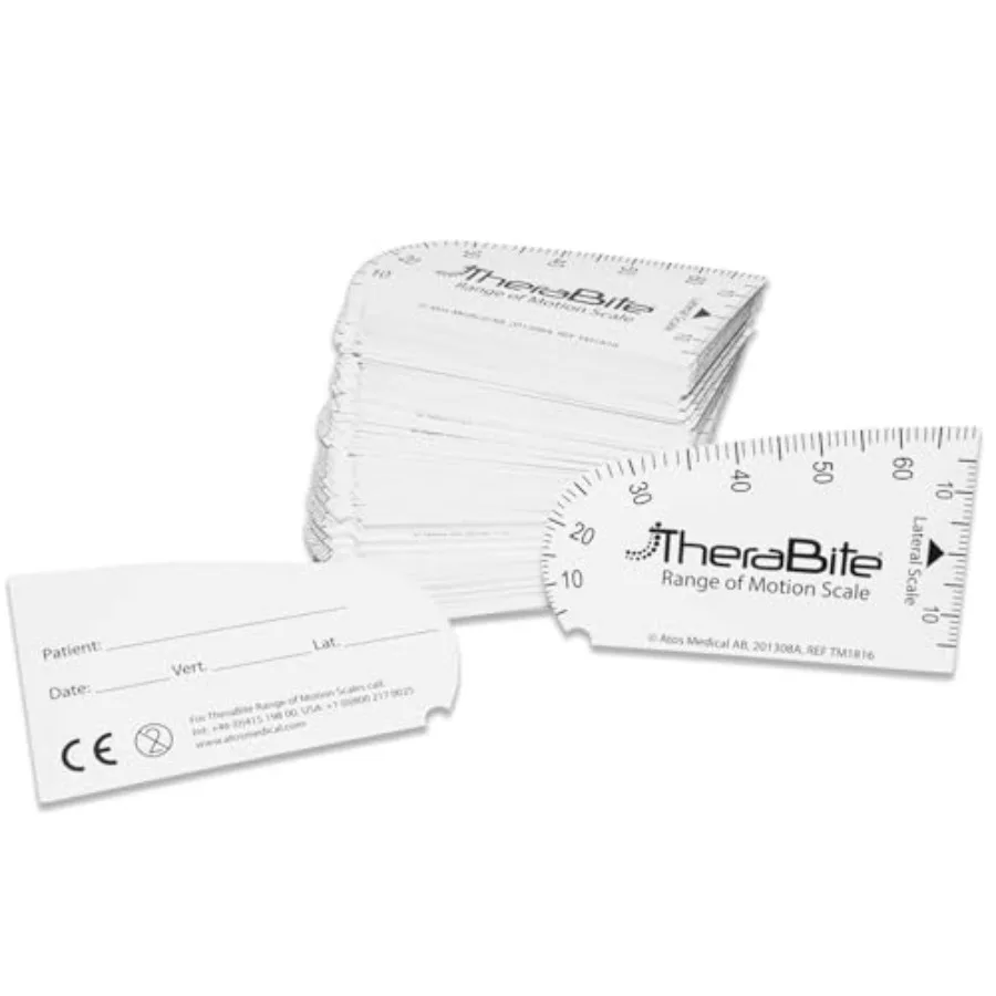 TheraBite Range of Motion Scales Disposable Measurement Tool for Jaw Opening Progress Pack of 150 Ref SC001
TheraBite Range of Motion Scales Disposable Measurement Tool for Jaw Opening Progress Pack of 150 Ref SC001