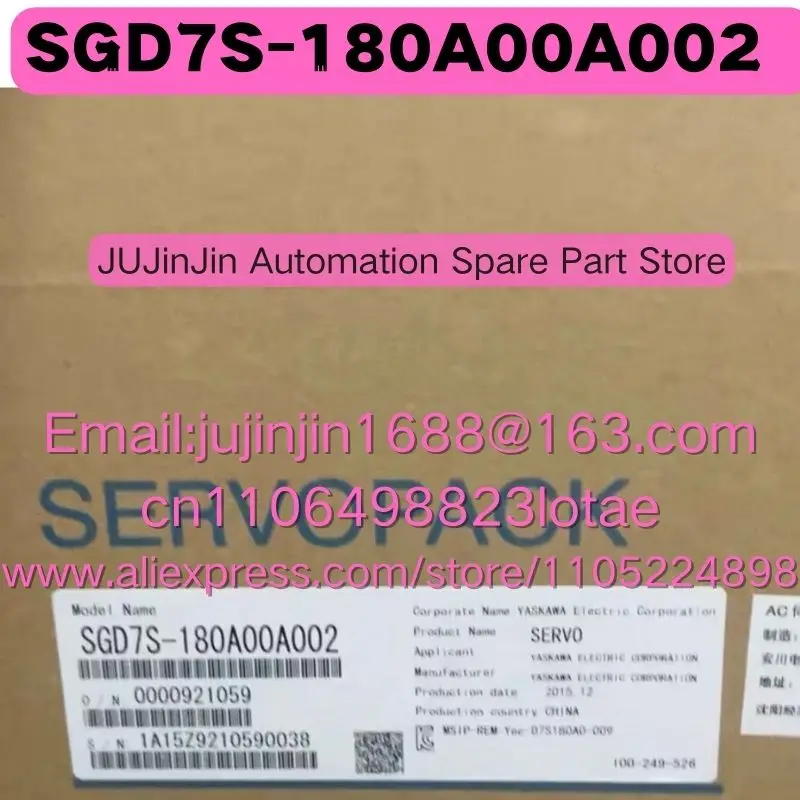 SGD7S-180A00A002 Совершенно новый оригинальный, быстрая доставка
SGD7S-180A00A002 Совершенно новый оригинальный, быстрая доставка