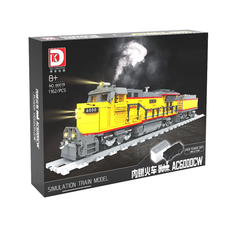 IN STOCK 80019 MOC Retro Train AC6000 Building Blocks Locomotive Track Bricks Assembling Children's Toys Christmas Gift Set
IN STOCK 80019 MOC Retro Train AC6000 Building Blocks Locomotive Track Bricks Assembling Children's Toys Christmas Gift Set
