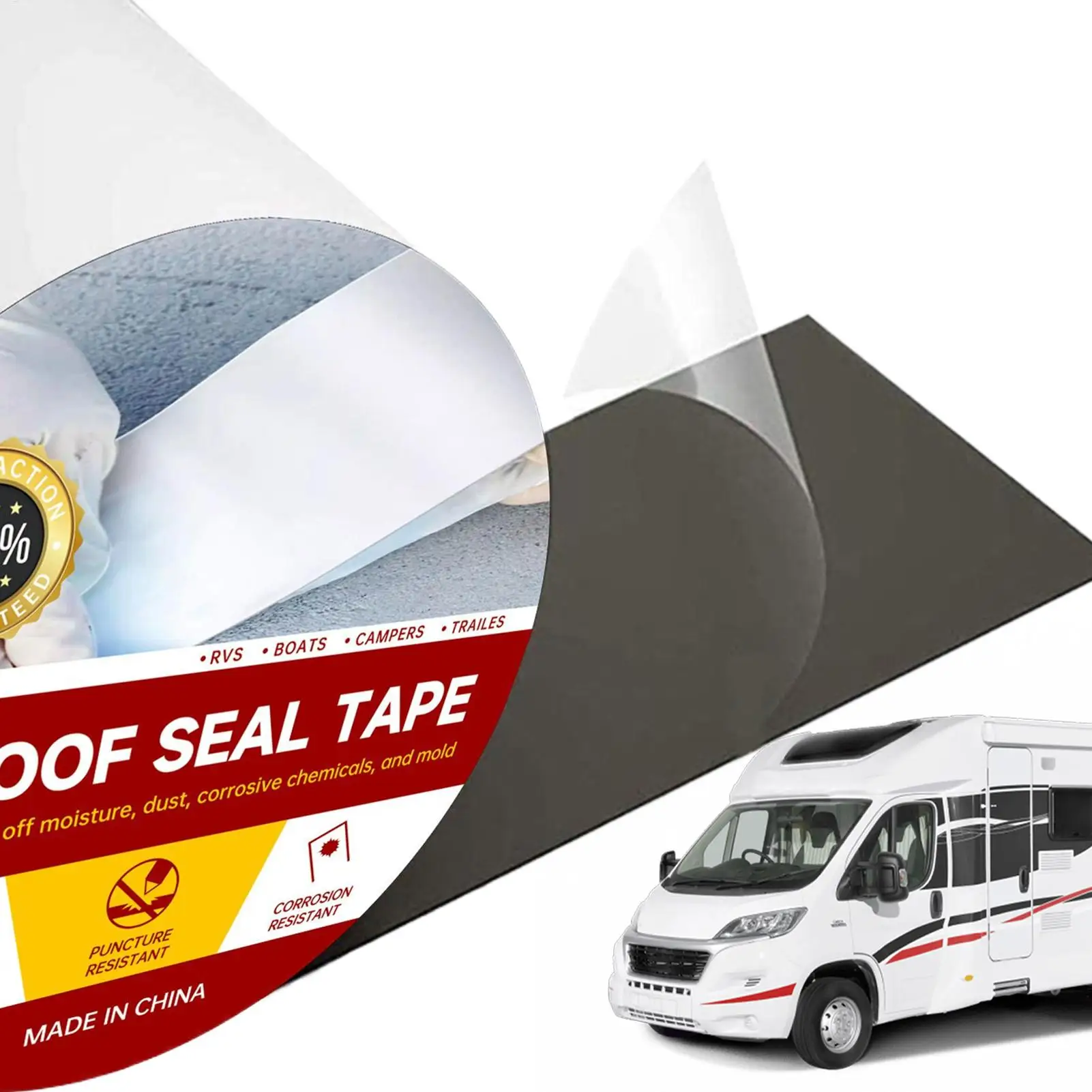 RV Roof Waterproof Sealant Tape, Weather-proof Sealing Strip, Vehicle Leak Repair Hatches Joints Sunroofs Truck Supplies
RV Roof Waterproof Sealant Tape, Weather-proof Sealing Strip, Vehicle Leak Repair Hatches Joints Sunroofs Truck Supplies
