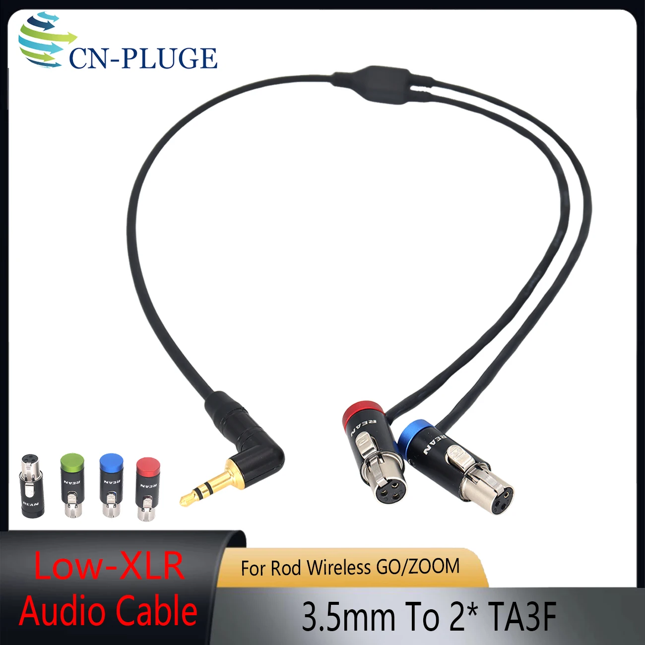 3.5mm TRS Male to 2 TA3F Mini XLR 3Pin Audio Splitter Cable for Camcorder Wireless Microphone Recording Device
3.5mm TRS Male to 2 TA3F Mini XLR 3Pin Audio Splitter Cable for Camcorder Wireless Microphone Recording Device