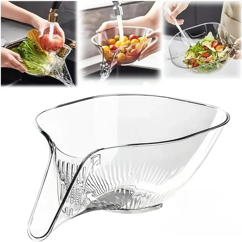Kitchen Vegetable Drain Basket Household Sink Vegetable Basin Colander Multi-functional Storage Fruit Plate Kitchen Gadgets
Kitchen Vegetable Drain Basket Household Sink Vegetable Basin Colander Multi-functional Storage Fruit Plate Kitchen Gadgets