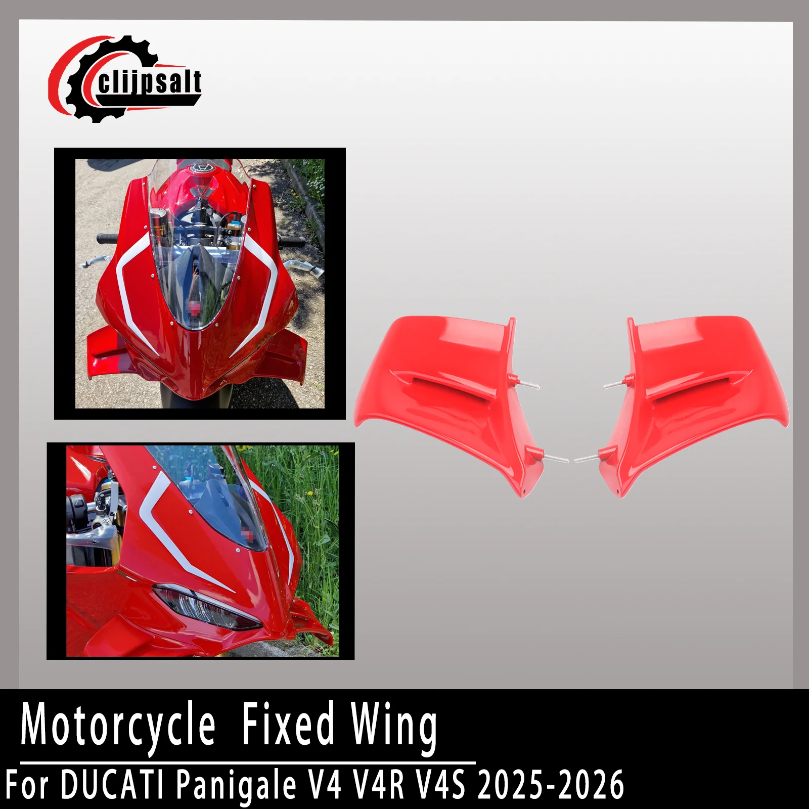 Motorcycle fairing side wing fixed cover windproof wing,for Ducati Panigale V4 V4S V4R 2025 2026 wingtip spoiler, fixed wing
Motorcycle fairing side wing fixed cover windproof wing,for Ducati Panigale V4 V4S V4R 2025 2026 wingtip spoiler, fixed wing