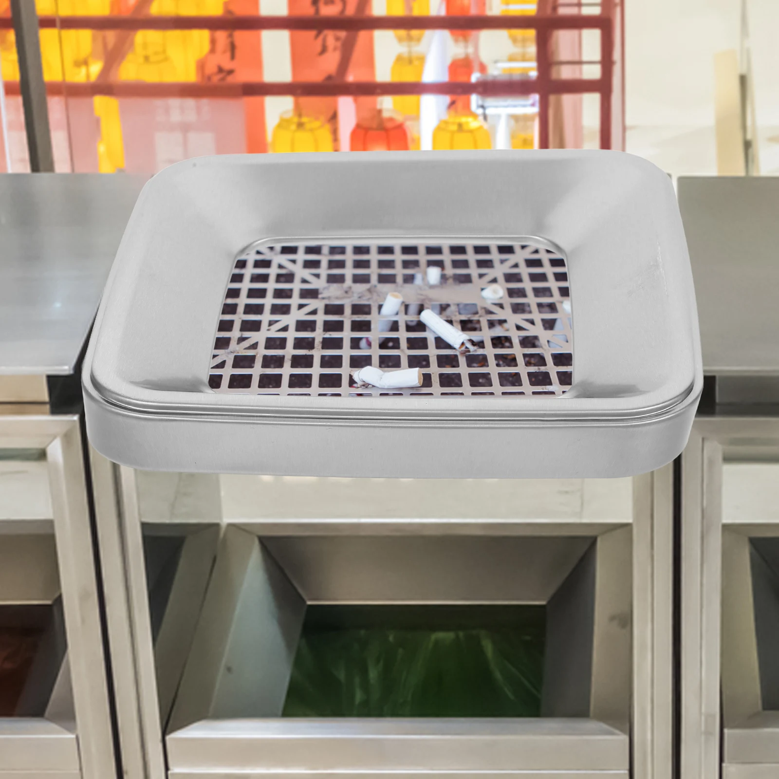 Commercial Trash Can Cover Outdoor Rubbish Lid Garbage Container Covers Replacement Recycle Bin Enclosure Stainless Steel 
Commercial Trash Can Cover Outdoor Rubbish Lid Garbage Container Covers Replacement Recycle Bin Enclosure Stainless Steel