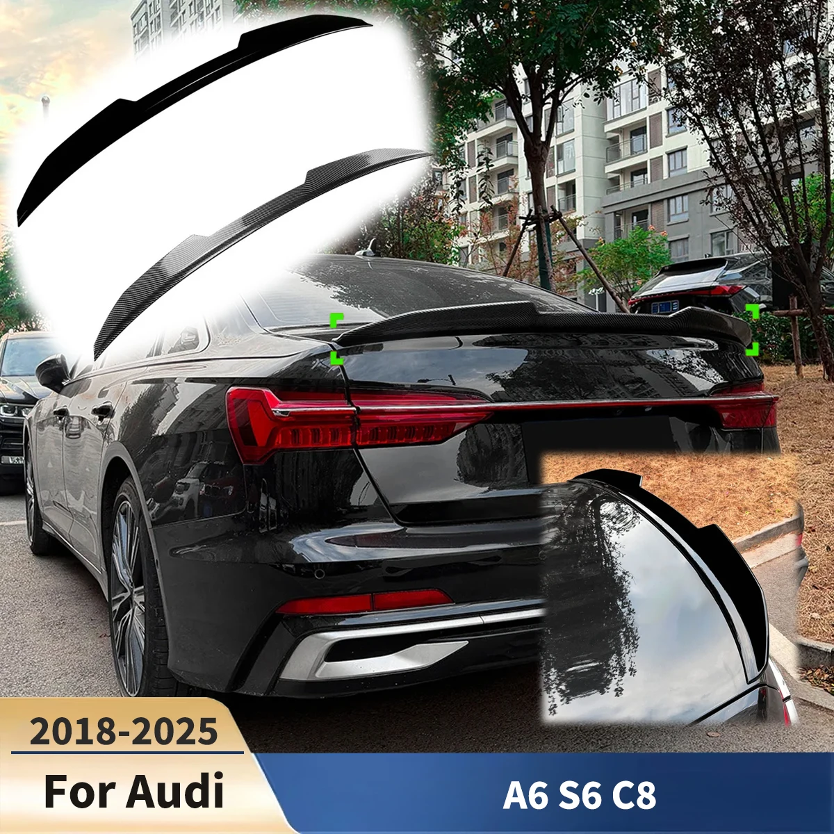 Car Rear Trunk Lid Spoiler Wings For Audi A6 S6 C8 2018-2025 PSM Style Tail Fin Decoration Body Kit Exterior Accessories Tuning
Car Rear Trunk Lid Spoiler Wings For Audi A6 S6 C8 2018-2025 PSM Style Tail Fin Decoration Body Kit Exterior Accessories Tuning
