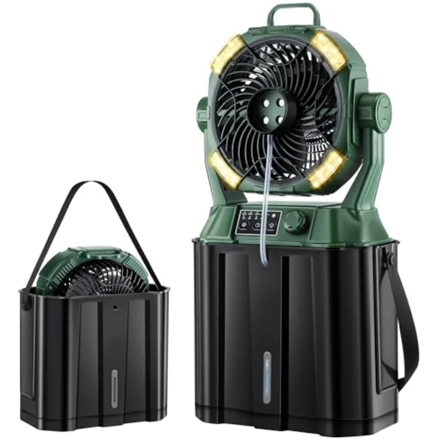 6L Bucket Portable Misting Fan for Outdoors 4 LED Lights and 4 Strong Winds 4 Spray Mister Outdoor Fans for Patios 20000mAh USB
6L Bucket Portable Misting Fan for Outdoors 4 LED Lights and 4 Strong Winds 4 Spray Mister Outdoor Fans for Patios 20000mAh USB