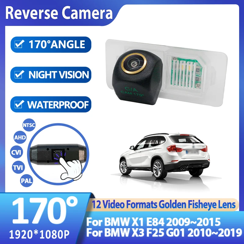 170 ° 1080P AHD Fisheye Автомобильная камера заднего вида для парковки заднего вида для BMW X1 E84 2009 ~ 2015 X3 F25 G01 2010 ~ 2019 аксессуары
170 ° 1080P AHD Fisheye Автомобильная камера заднего вида для парковки заднего вида для BMW X1 E84 2009 ~ 2015 X3 F25 G01 2010 ~ 2019 аксессуары