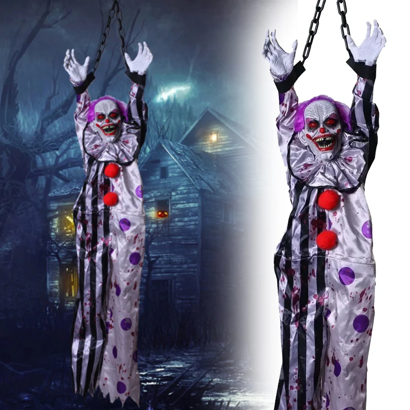 Новый Хэллоуин с голосовой активацией, подвесной призрак, светящийся кричащий страшный декор с датчиком движения для украшения вечеринки в доме с привидениями 
Новый Хэллоуин с голосовой активацией, подвесной призрак, светящийся кричащий страшный декор с датчиком движения для украшения вечеринки в доме с привидениями