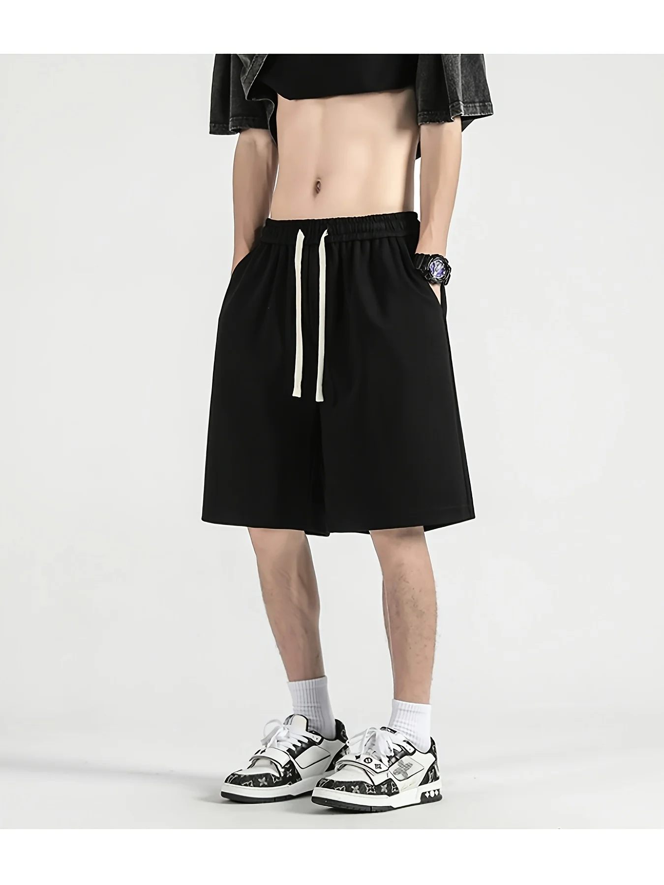 Men's summer outdoor casual shorts loose fit with elastic waistband and drawstring design for adjustable elasticity
Men's summer outdoor casual shorts loose fit with elastic waistband and drawstring design for adjustable elasticity