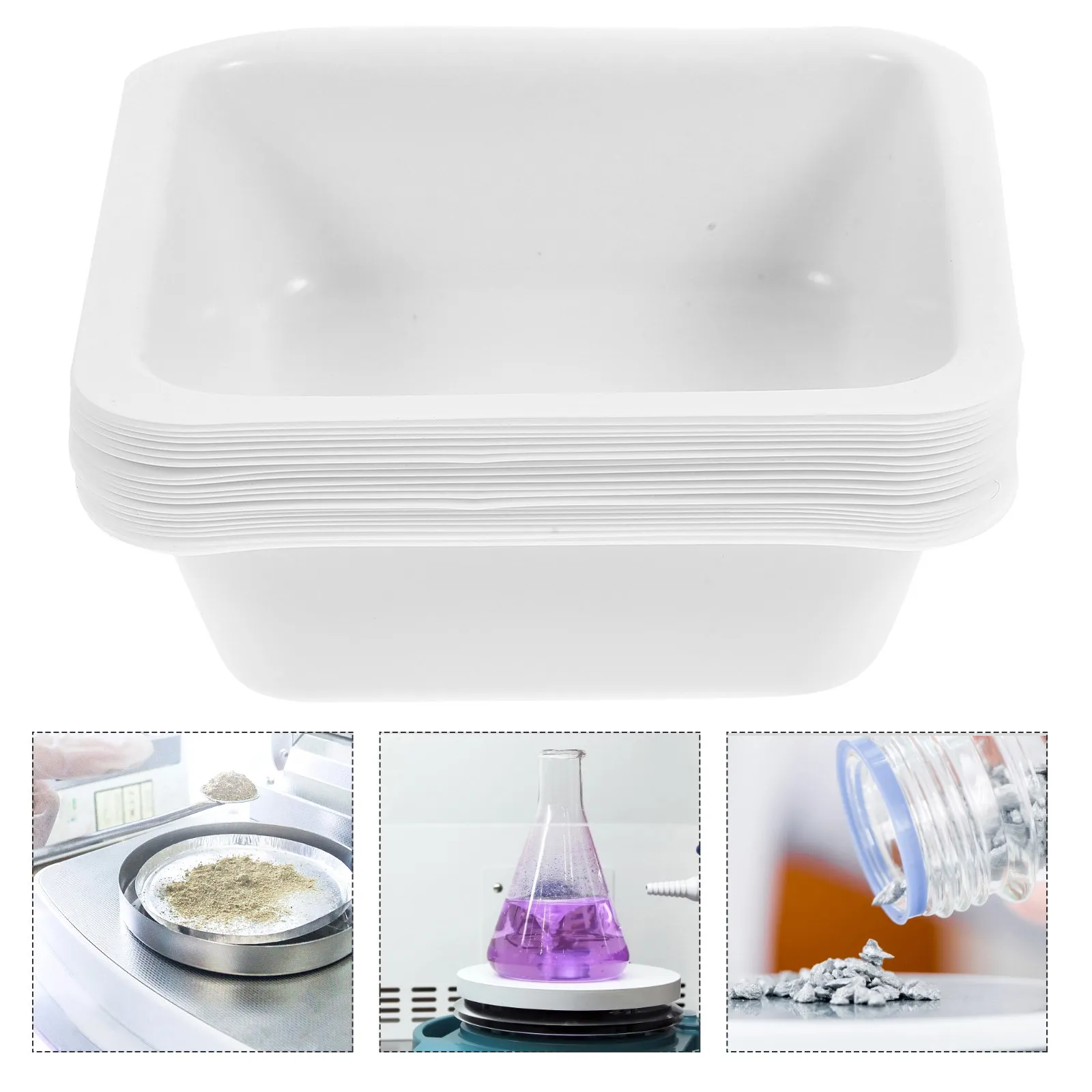 20Pcs 100ml Plastic Weighing Boats | Square Weighing Dishes Weighing Plates for Laboratory,Scientific Research & Sample Handling
20Pcs 100ml Plastic Weighing Boats | Square Weighing Dishes Weighing Plates for Laboratory,Scientific Research & Sample Handling