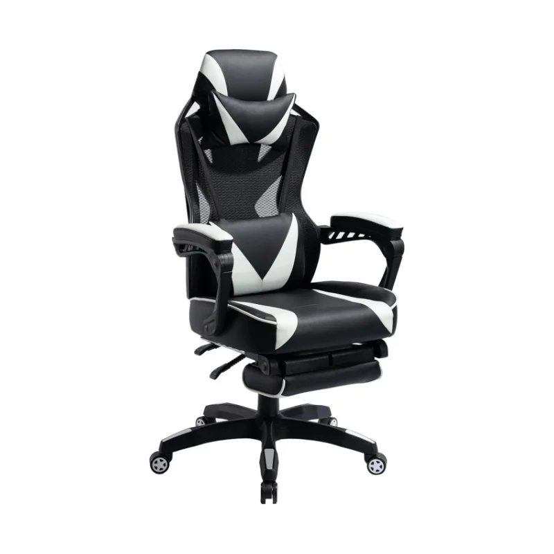 Gaming Chair High Back Ergonomic Racing Computer Desk with Comfortable Lumbar Support and Headrest Girl Gamer Height Adjustable
Gaming Chair High Back Ergonomic Racing Computer Desk with Comfortable Lumbar Support and Headrest Girl Gamer Height Adjustable