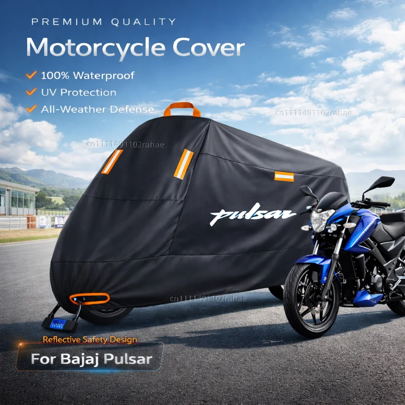 For Bajaj 200 200RS Motorcycle Cover Waterproof Thickened Polyester Tarpaulin UV Protective Outdoor Rain Dust Sun Scooter Cover
For Bajaj 200 200RS Motorcycle Cover Waterproof Thickened Polyester Tarpaulin UV Protective Outdoor Rain Dust Sun Scooter Cover