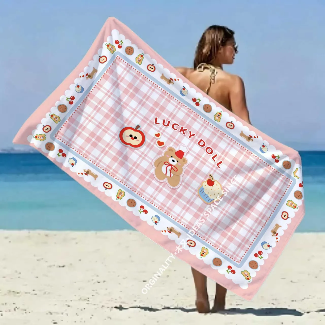 Lucky Doll Cute Picnic Beach Towel Patterned Sunscreen And Windproof Suitable For Swimming Pool Camping Travel Blanket
Lucky Doll Cute Picnic Beach Towel Patterned Sunscreen And Windproof Suitable For Swimming Pool Camping Travel Blanket