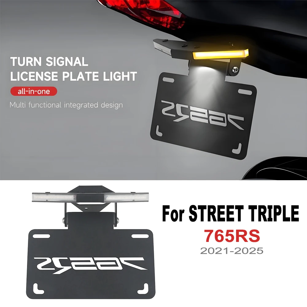 LED license plate holder bracket For Street Triple 765 RS STREET TRIPLE 765RS 2020-2025 Motorcycle Accessories
LED license plate holder bracket For Street Triple 765 RS STREET TRIPLE 765RS 2020-2025 Motorcycle Accessories