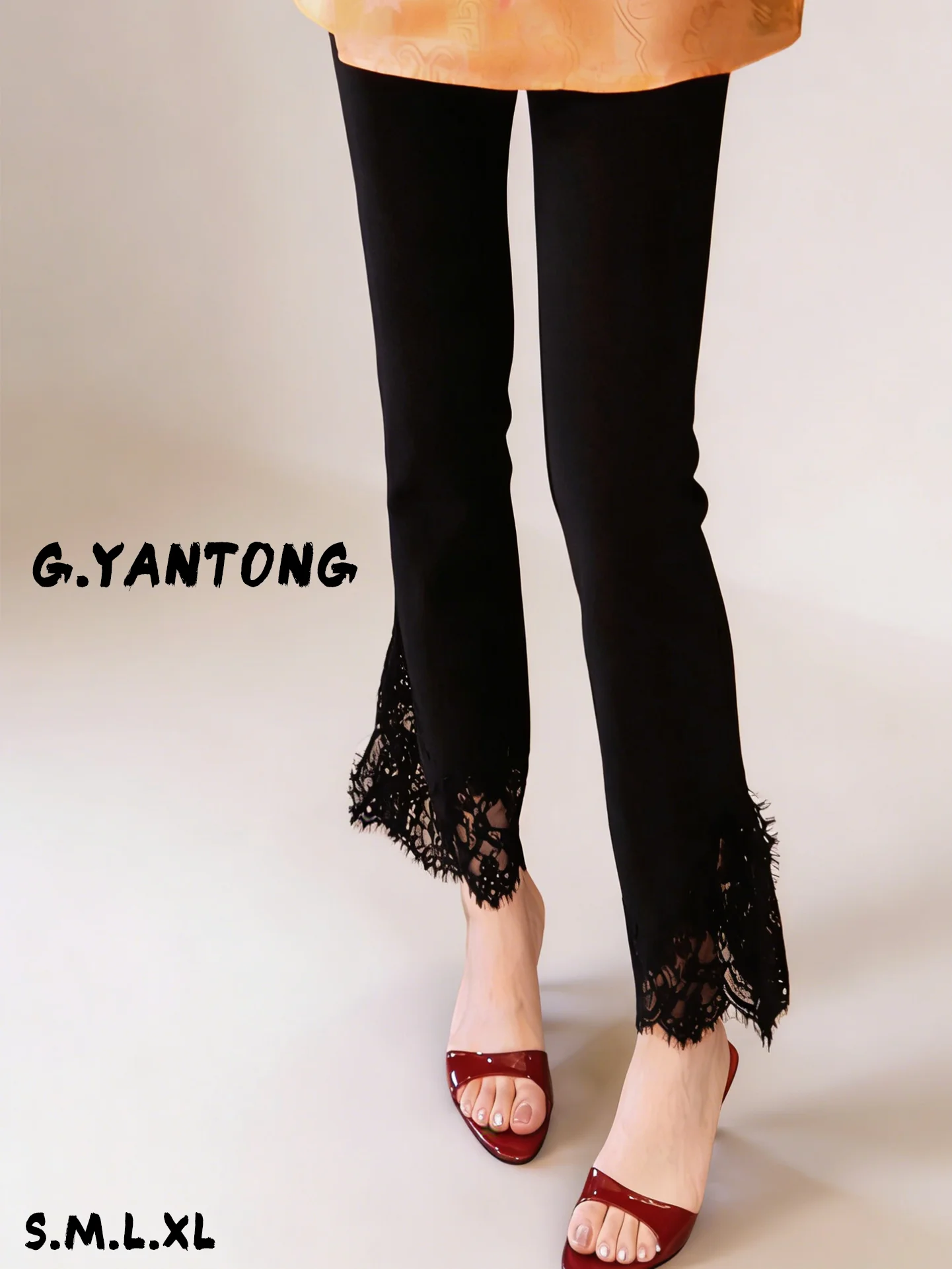 High Waist Lace Micro Flared Pants Women's Casual Style Nine Points Black Slim Fit High Elasticity Spring Summer Small Size
High Waist Lace Micro Flared Pants Women's Casual Style Nine Points Black Slim Fit High Elasticity Spring Summer Small Size