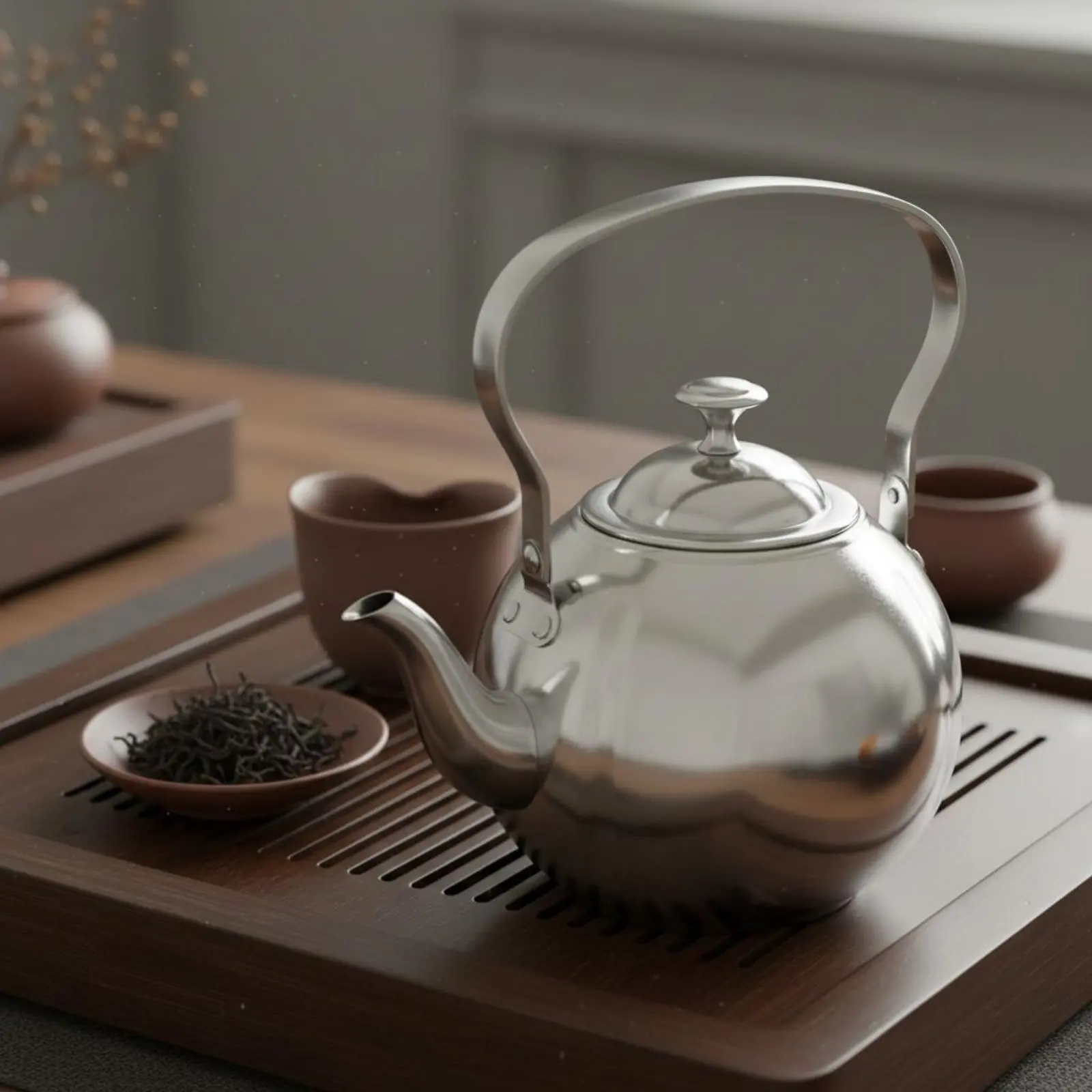 Stainless Steel Teapot Easy to Clean Tea Kettle with Infuser Metal Tea Brewing Pot Mirror Polished Beverage Server Versatile
Stainless Steel Teapot Easy to Clean Tea Kettle with Infuser Metal Tea Brewing Pot Mirror Polished Beverage Server Versatile