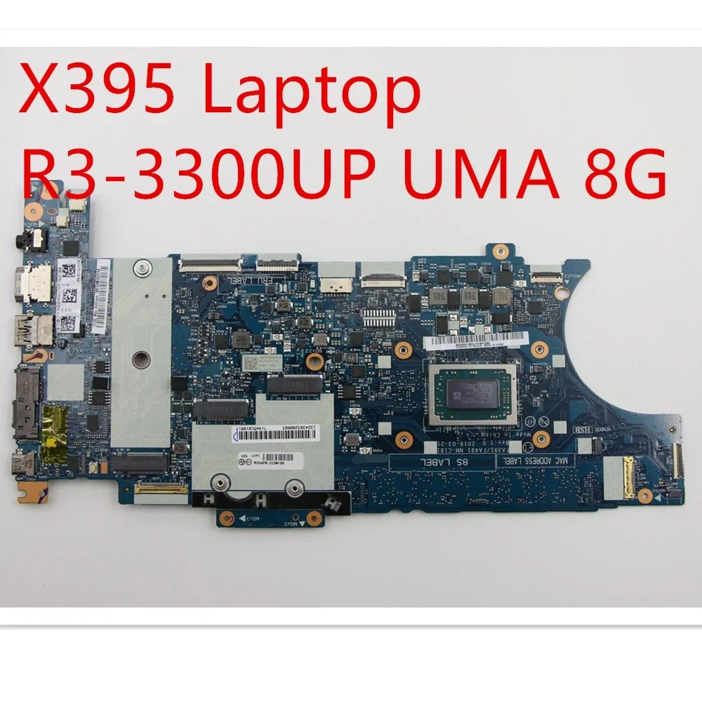 Motherboard For Lenovo ThinkPad X395 Laptop Mainboard R3-3300U UMA 8G 02DM188
Motherboard For Lenovo ThinkPad X395 Laptop Mainboard R3-3300U UMA 8G 02DM188