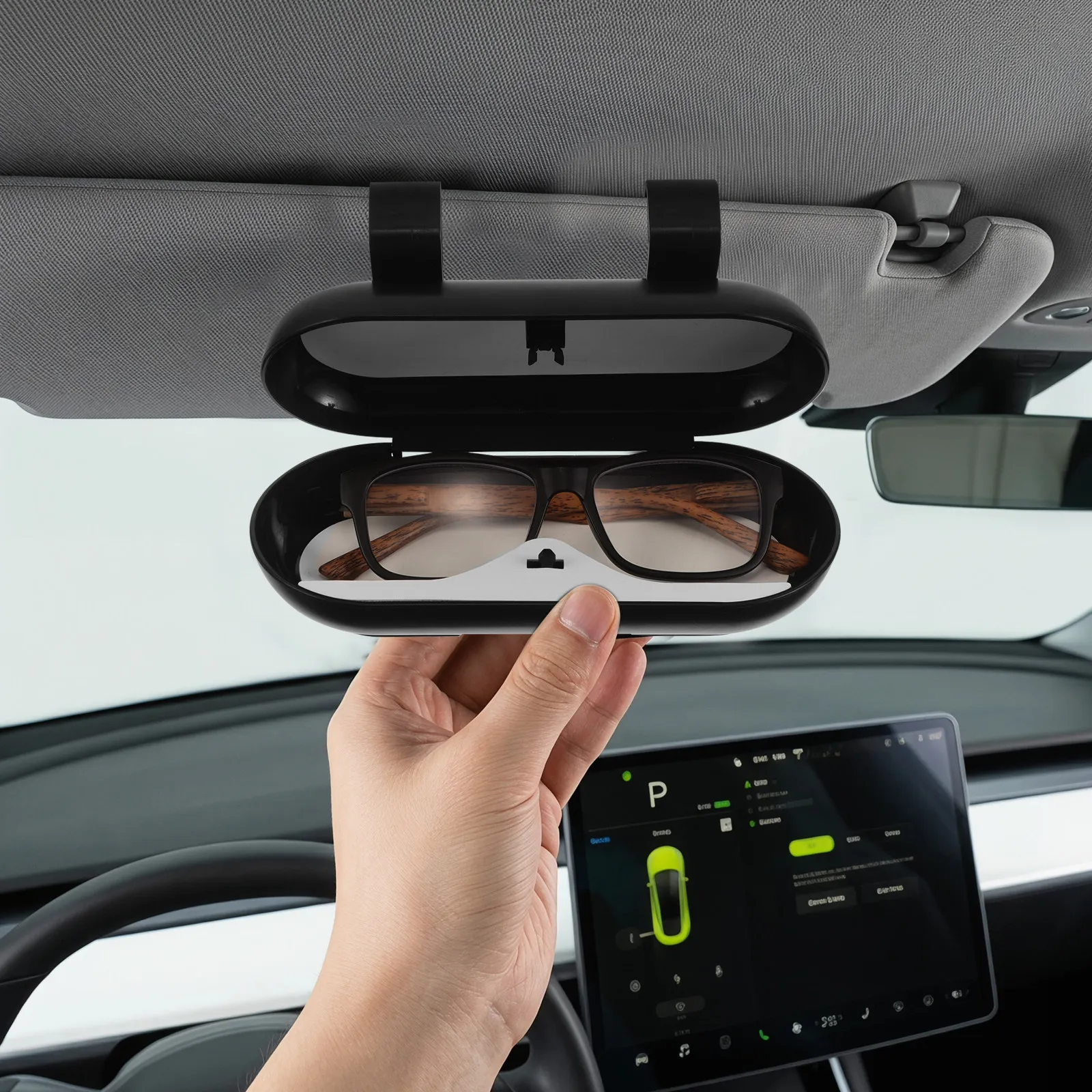 Car Visor Sunglasses Holder Multiple Protective Eyeglass Storage Flip Top Organizer Clip for Vehicle Sun Visor Black
Car Visor Sunglasses Holder Multiple Protective Eyeglass Storage Flip Top Organizer Clip for Vehicle Sun Visor Black