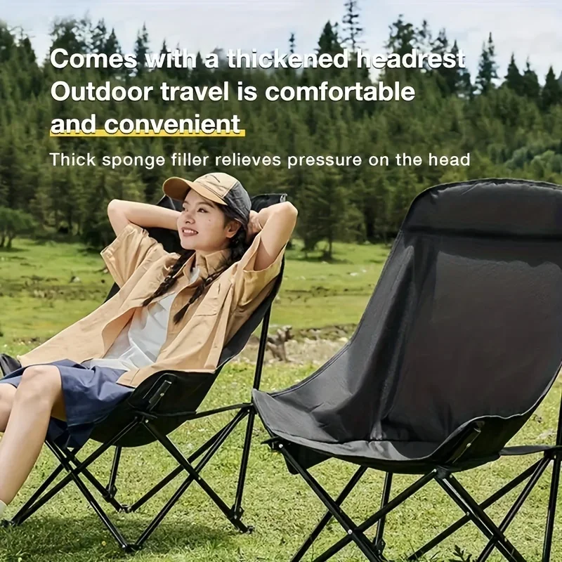 1pc Adult Foldable High Back Moon Chair - Portable Outdoor Camping Chair with Steel Bracket Lightweight Durable White Style
1pc Adult Foldable High Back Moon Chair - Portable Outdoor Camping Chair with Steel Bracket Lightweight Durable White Style