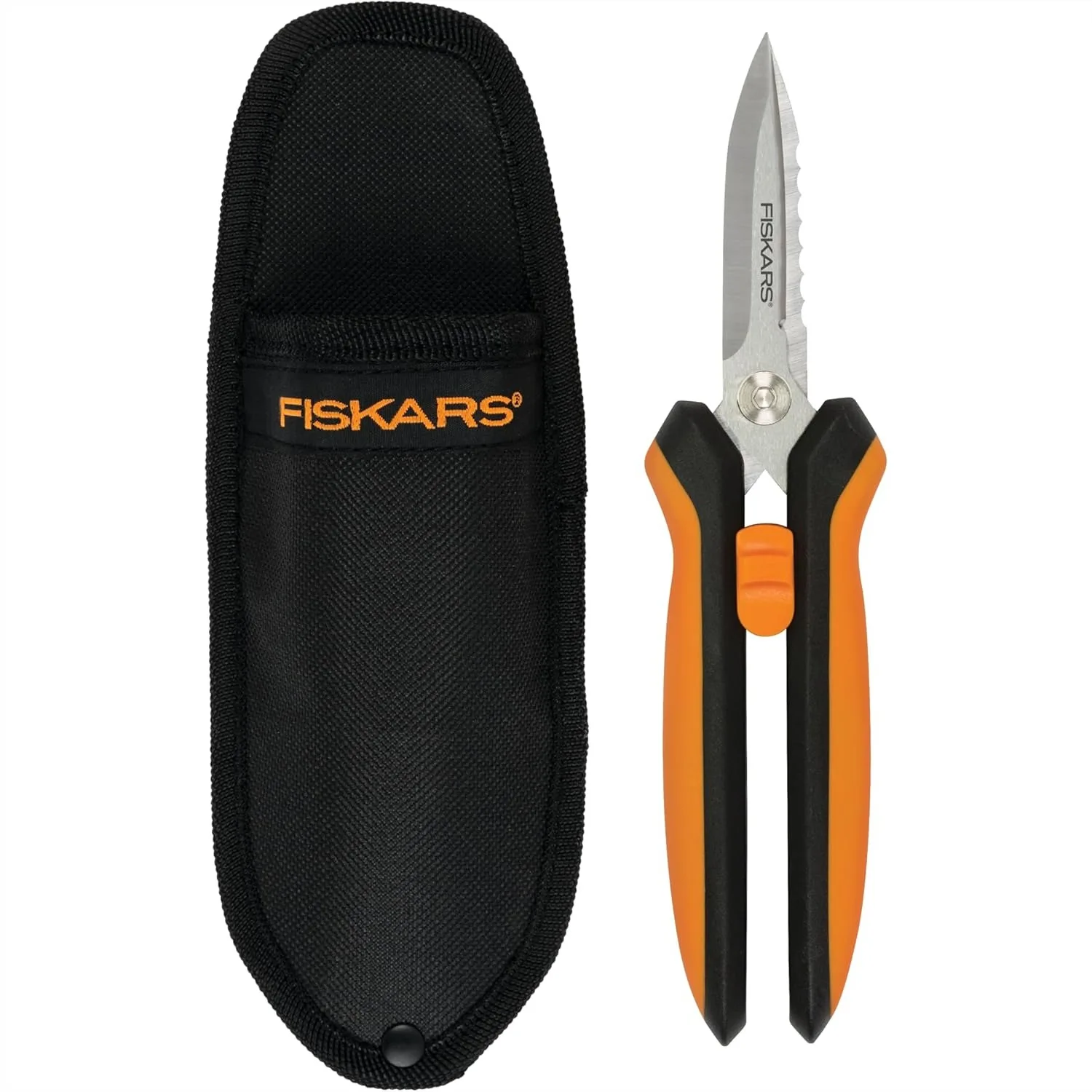 Pruning Shears for Gardening with Micro-Tip Blades, Multipurpose 8" Garden Snips with Sheath and SoftGrip Handle
Pruning Shears for Gardening with Micro-Tip Blades, Multipurpose 8" Garden Snips with Sheath and SoftGrip Handle