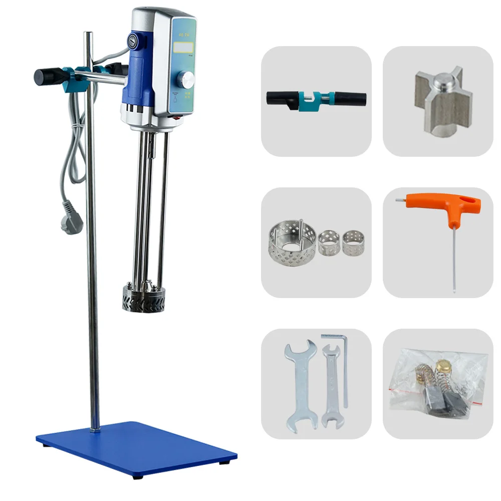 High Shear Disperser Emulsifier Homogenizer Mixer Machine for Paste Fiber Emulsification with Working Head
High Shear Disperser Emulsifier Homogenizer Mixer Machine for Paste Fiber Emulsification with Working Head