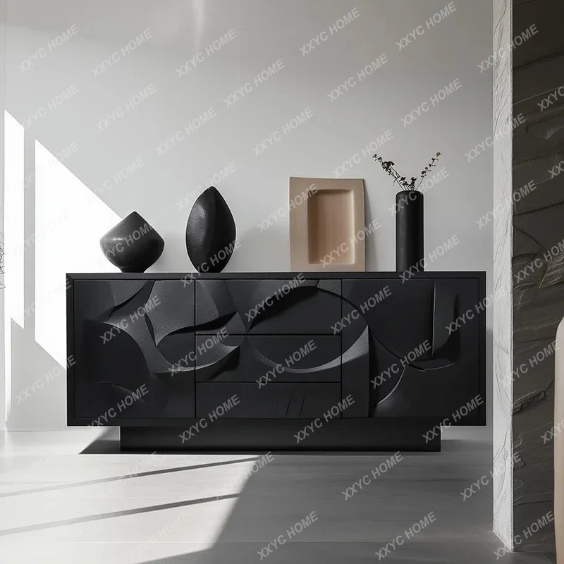 art dining side cabinet, black retro locker, wabi sandy wind high-end solid wood porch cabinet, furniture
art dining side cabinet, black retro locker, wabi sandy wind high-end solid wood porch cabinet, furniture