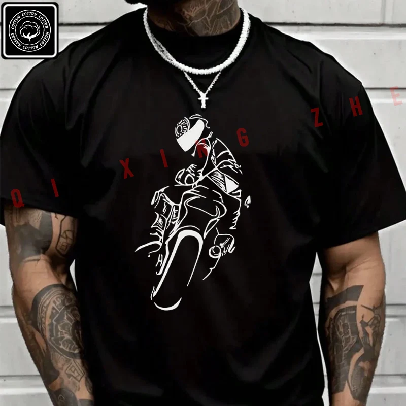 Men's And Women's T-shirt Summer New Moto Cotton Tee Motorcycle Rider Graphic Short-sleeved Spring Autumn Top
Men's And Women's T-shirt Summer New Moto Cotton Tee Motorcycle Rider Graphic Short-sleeved Spring Autumn Top