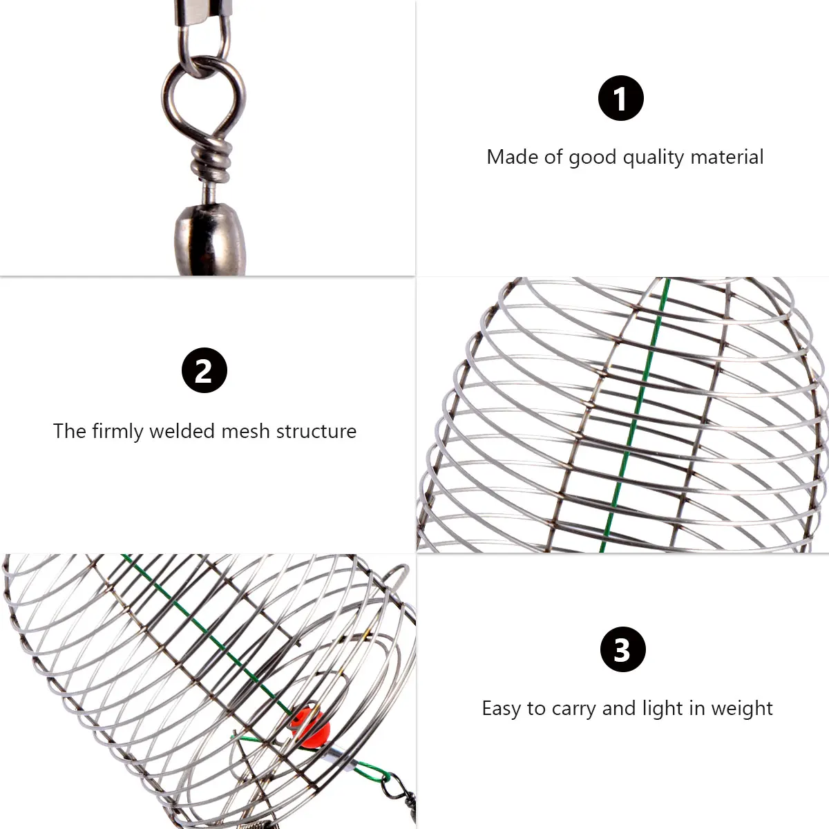 5 Pcs Bait Cage Fishing Accessories Professional Sports Pike for Sea Tools Goods Feeder Lures Baits Trap Basket
5 Pcs Bait Cage Fishing Accessories Professional Sports Pike for Sea Tools Goods Feeder Lures Baits Trap Basket