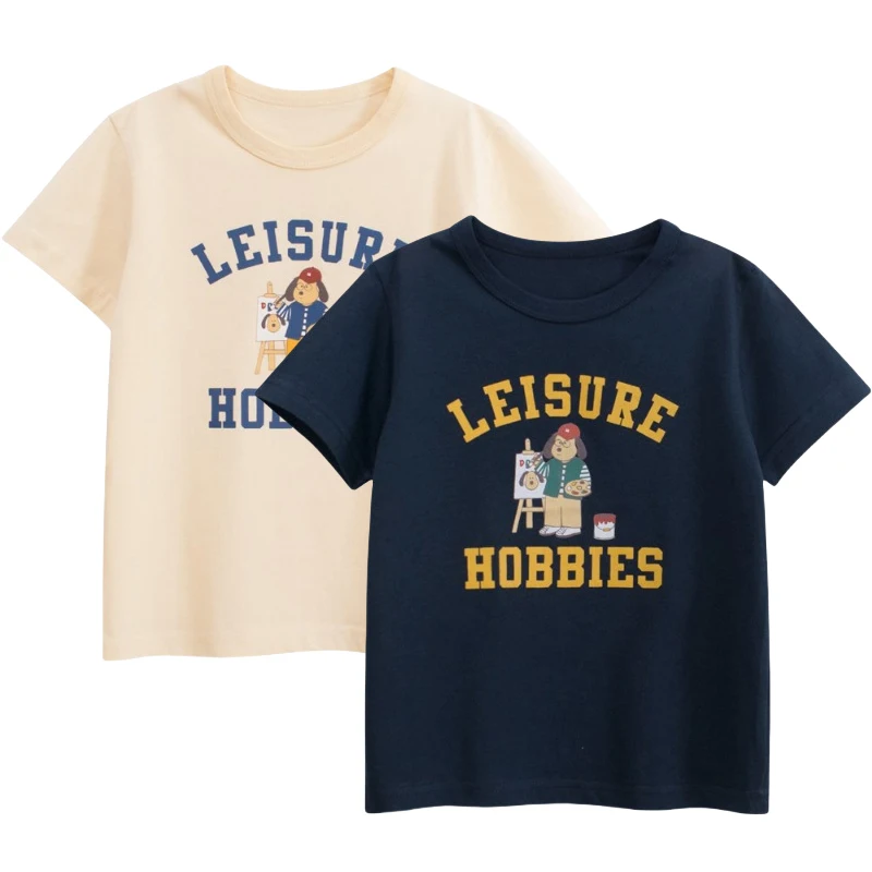 T Shirt for Girls 2025 Summer New Kids Short Sleeve Cotton Top Cartoon Bear Letter Print Children Outfits 2-10Y Dropshipping
T Shirt for Girls 2025 Summer New Kids Short Sleeve Cotton Top Cartoon Bear Letter Print Children Outfits 2-10Y Dropshipping