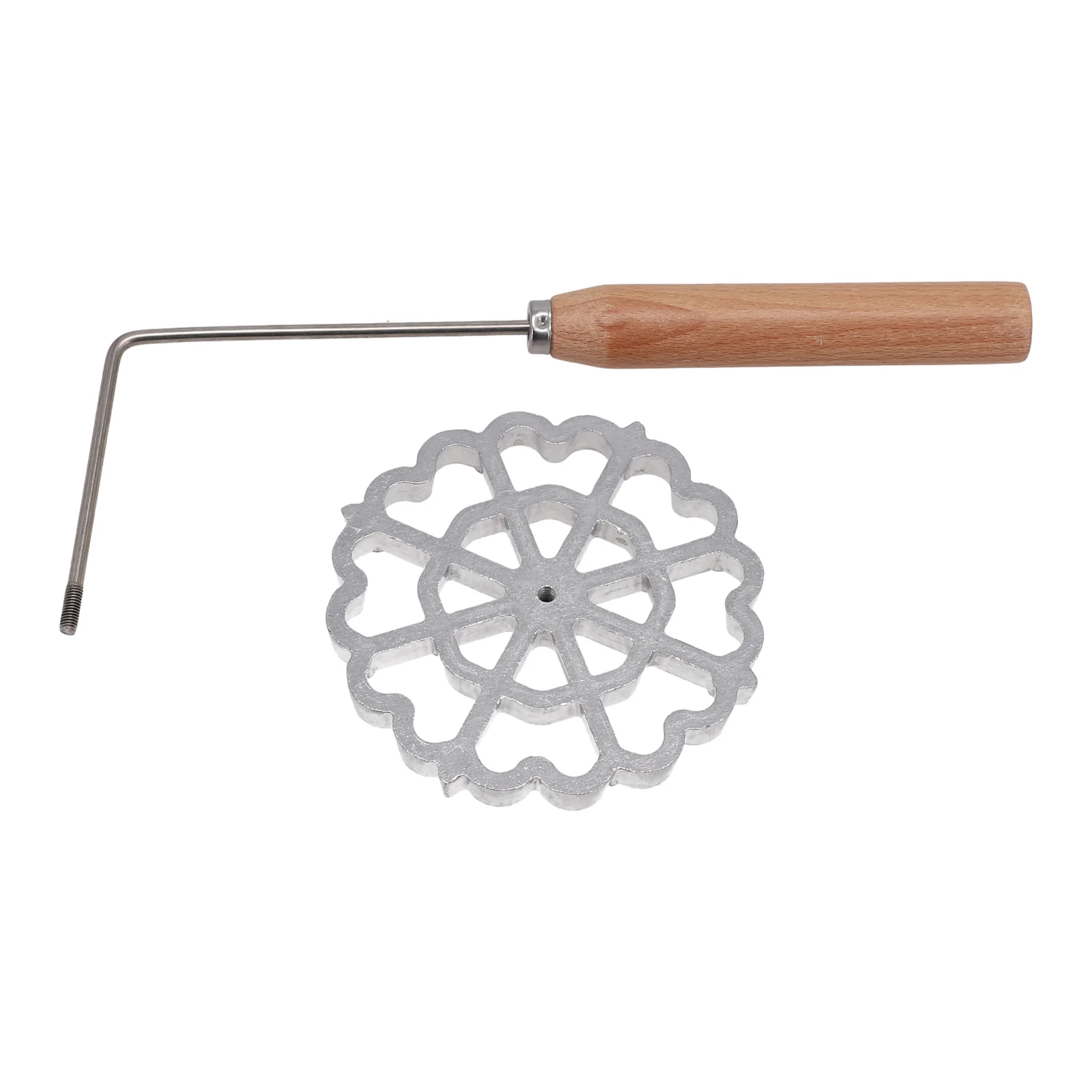 2pcs Food-Grade Aluminum Bunuelos Molds with Long Wooden Handle for Uniform Fried Dough Cookie and Pastry Results
2pcs Food-Grade Aluminum Bunuelos Molds with Long Wooden Handle for Uniform Fried Dough Cookie and Pastry Results