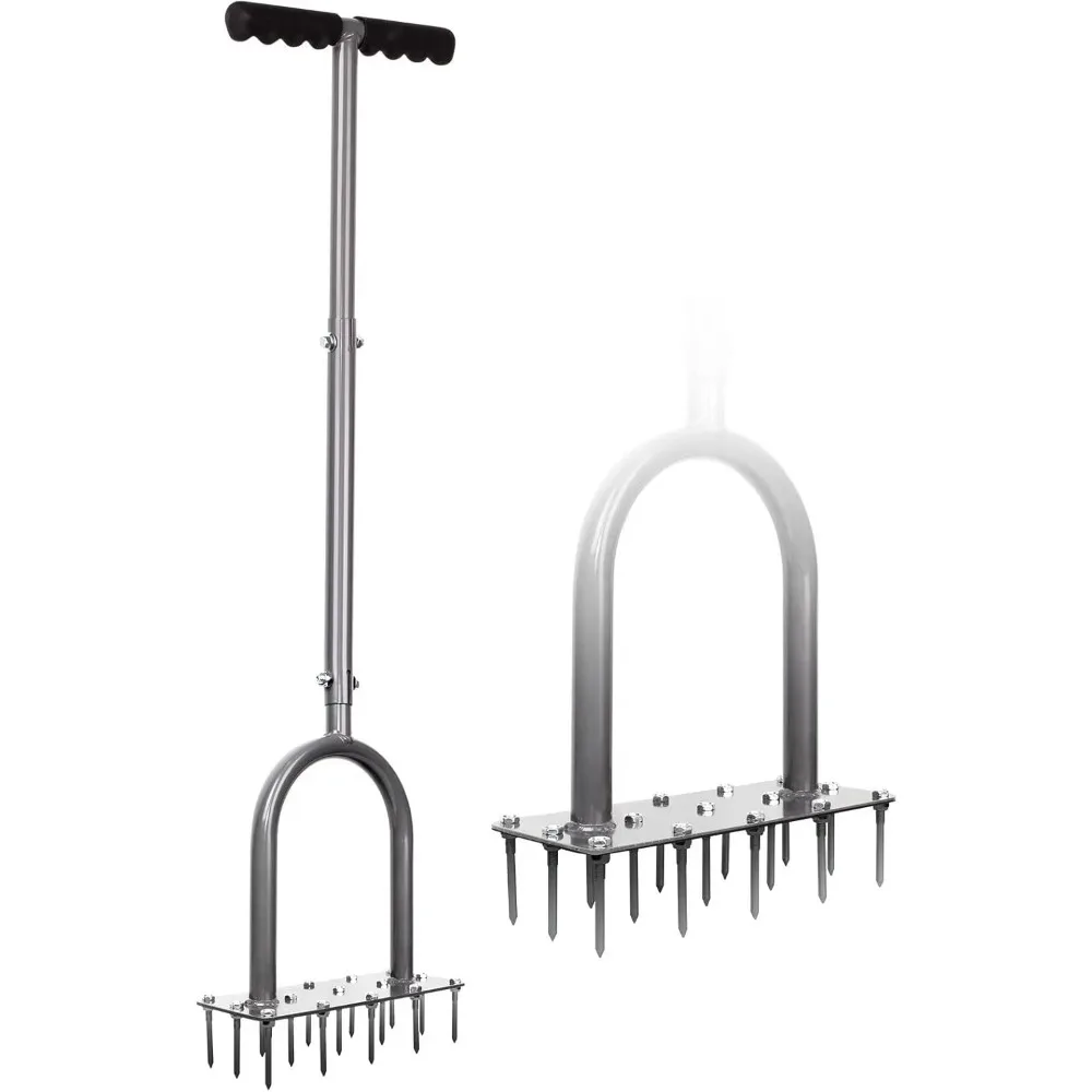 US Shipping Lawn Aerator Manual Grass Plug Aerator Tool with 15 Iron Spikes for Soil Dethatching Aeration Yard Garden Health
US Shipping Lawn Aerator Manual Grass Plug Aerator Tool with 15 Iron Spikes for Soil Dethatching Aeration Yard Garden Health
