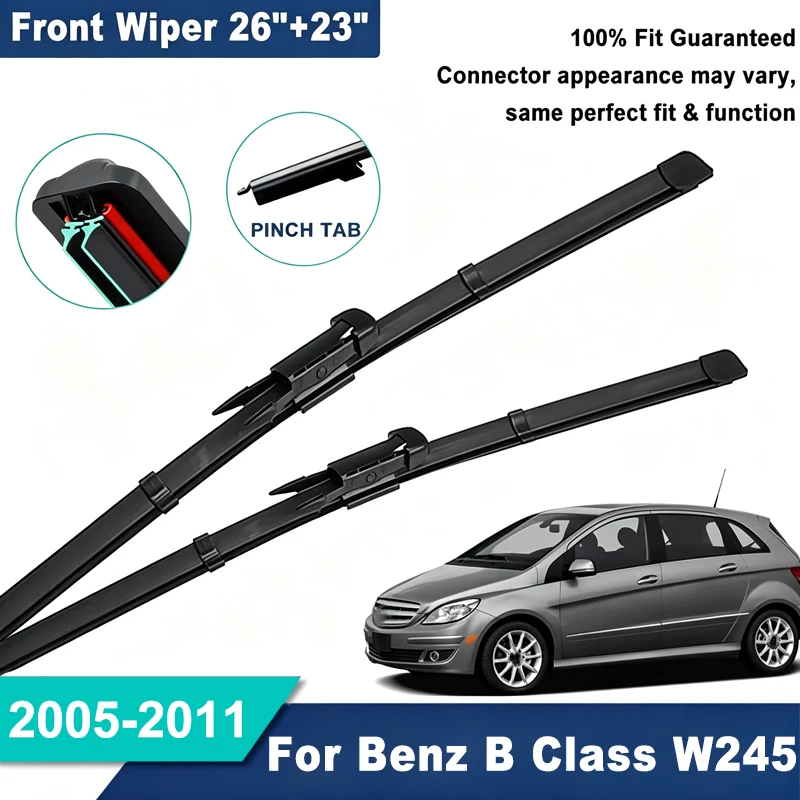 2PCS Double Rubber Front Wiper Blades For Mercedes Benz B Class W245 2005 - 2011 Windshield Windscreen Car Accessories
2PCS Double Rubber Front Wiper Blades For Mercedes Benz B Class W245 2005 - 2011 Windshield Windscreen Car Accessories