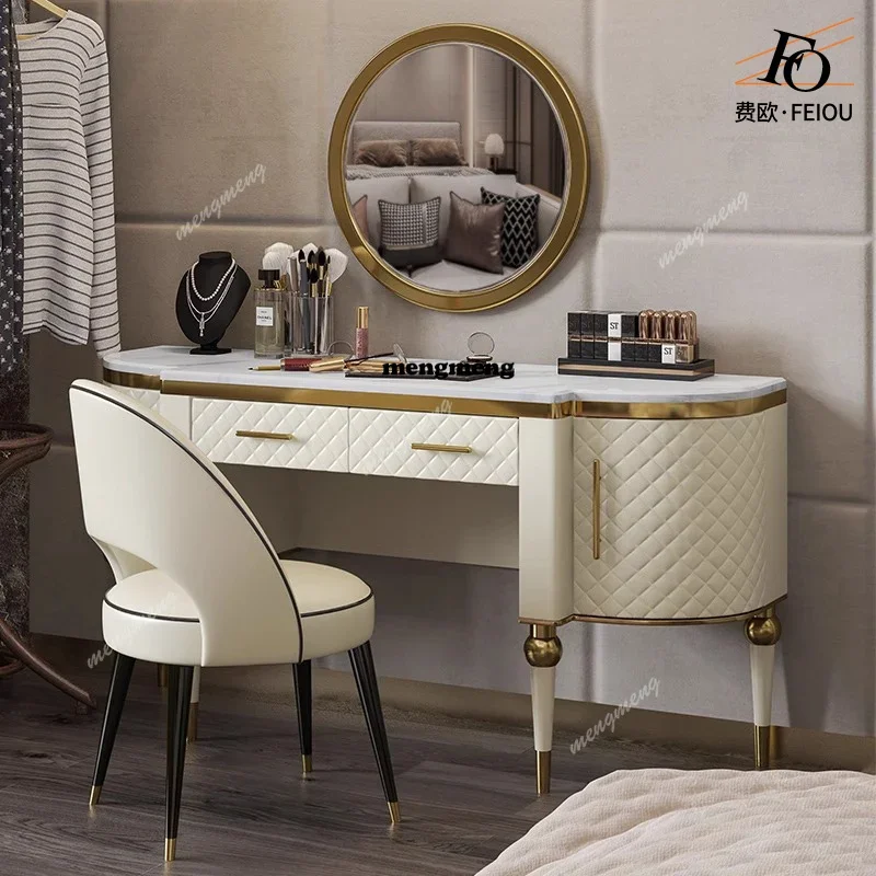 New arrive European Jewelry Vanity Table Luxury Mid Century Bedroom White Dressing Table Mirror Desk Chair Penteadeira Trendy Fu
New arrive European Jewelry Vanity Table Luxury Mid Century Bedroom White Dressing Table Mirror Desk Chair Penteadeira Trendy Fu