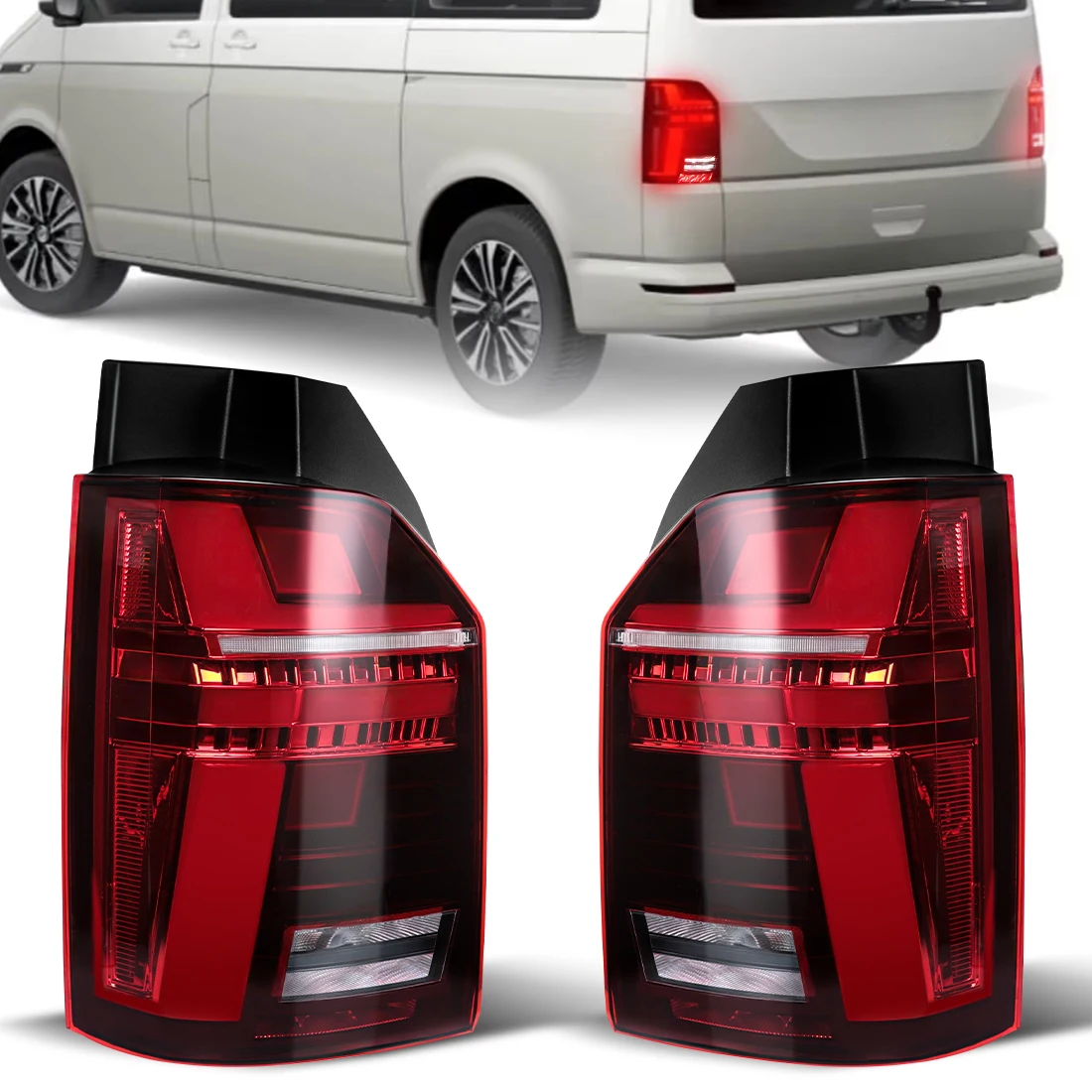 2pcs LED Taillight Assembly For VW Transporter Multivan Caravelle T6 2016-2018 Tail Lamp Reversing Turn Signal Lamp 7LA945207
2pcs LED Taillight Assembly For VW Transporter Multivan Caravelle T6 2016-2018 Tail Lamp Reversing Turn Signal Lamp 7LA945207