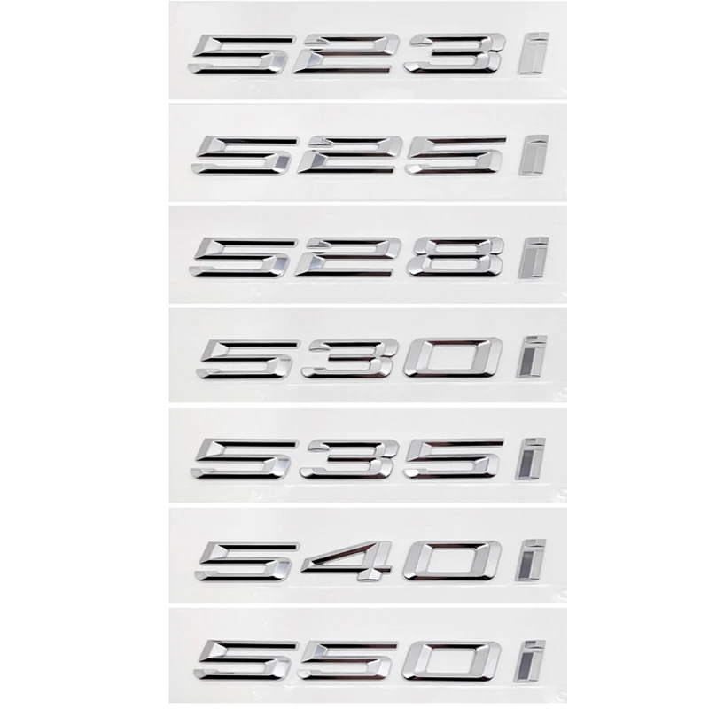 3D ABS Car Trunk Letters Logo Decals Badge Emblem Sticker For BMW 5 Series 520i 525i 528i 530i 535i 540i E39 E60 E61 F07 F10 F11
3D ABS Car Trunk Letters Logo Decals Badge Emblem Sticker For BMW 5 Series 520i 525i 528i 530i 535i 540i E39 E60 E61 F07 F10 F11