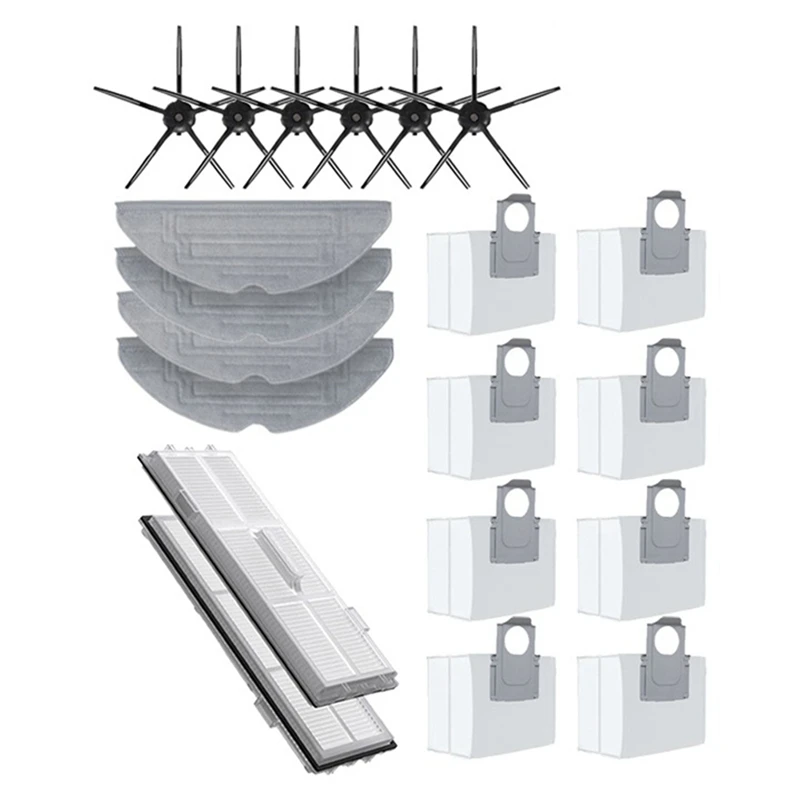 For Roborock S8 Pro Ultra Accessories Side Brush Filter Mop Choth Dust Bags Vacuum Cleaner Parts
For Roborock S8 Pro Ultra Accessories Side Brush Filter Mop Choth Dust Bags Vacuum Cleaner Parts