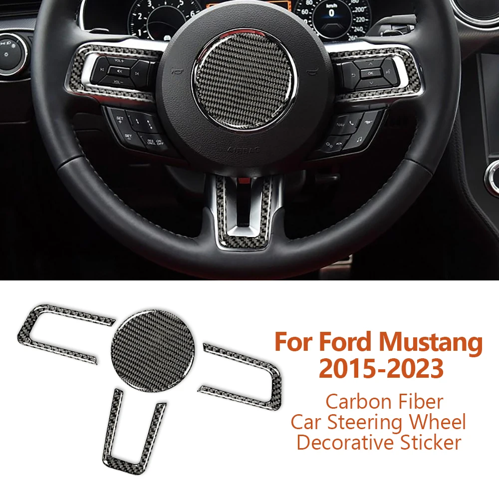 For Ford Mustang 2015-2023 Car-Styling Carbon Fiber Car Steering Wheel Decorative Stickers Auto Interior Modification Accesorios
For Ford Mustang 2015-2023 Car-Styling Carbon Fiber Car Steering Wheel Decorative Stickers Auto Interior Modification Accesorios