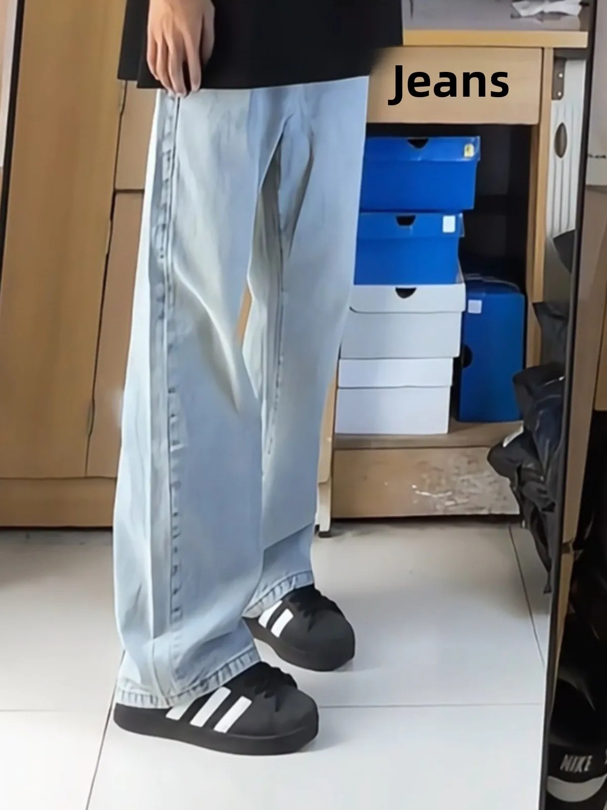 Light Blue Men's Jeans Summer Straight Leg High Street Vibe Knife Straight Cut Denim Pants Youth Faion Long Trousers
Light Blue Men's Jeans Summer Straight Leg High Street Vibe Knife Straight Cut Denim Pants Youth Faion Long Trousers