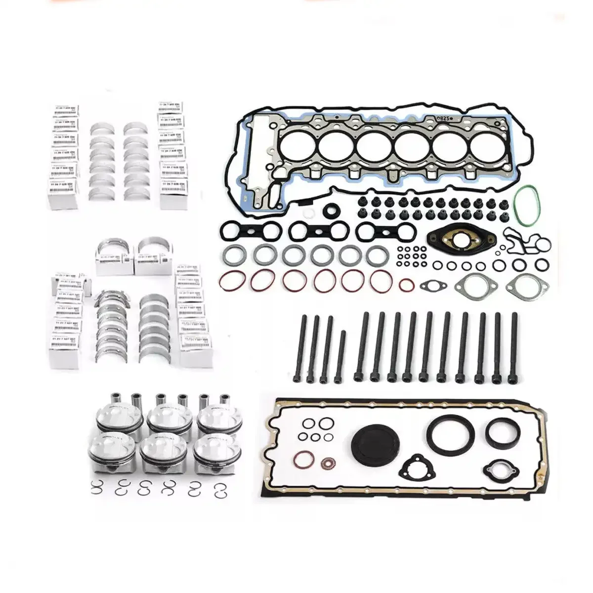 Overhaul Pistons Seals Kit 11:1 for BMW N52B25 325i 525i Z4 E90 E60 E89 E91 2.5L 2497CC L6 Naturally Aspirated Engine
Overhaul Pistons Seals Kit 11:1 for BMW N52B25 325i 525i Z4 E90 E60 E89 E91 2.5L 2497CC L6 Naturally Aspirated Engine