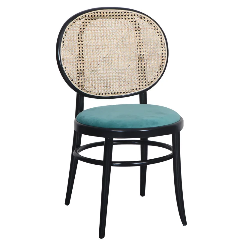 Nordic solid wood rattan backrest home dining chair, light luxury post-modern designer single retro table chair
Nordic solid wood rattan backrest home dining chair, light luxury post-modern designer single retro table chair
