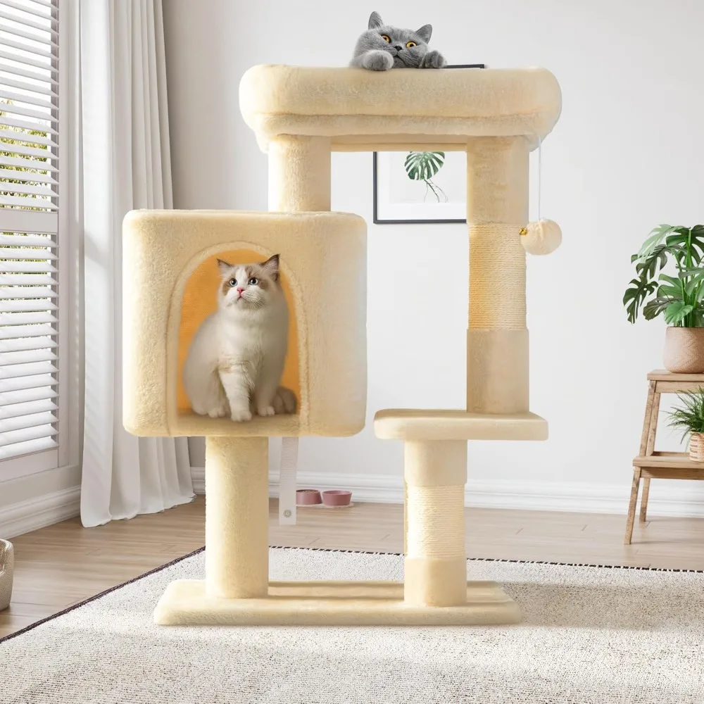 Когтеточка-дерево для кошек (доставка по США), многоуровневая, для дома, с лежанкой, домиком, игрушками-мячиками, сизалевыми столбиками для царапания, устойчивая конструкция
Когтеточка-дерево для кошек (доставка по США), многоуровневая, для дома, с лежанкой, домиком, игрушками-мячиками, сизалевыми столбиками для царапания, устойчивая конструкция