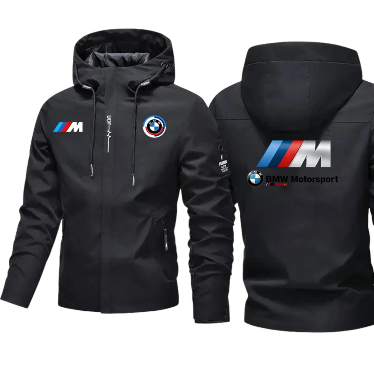 Men's casual sports hooded windbreaker, with windproof design, featuring 2026 BMW logo loog. Suitable for outdoor activities in
Men's casual sports hooded windbreaker, with windproof design, featuring 2026 BMW logo loog. Suitable for outdoor activities in