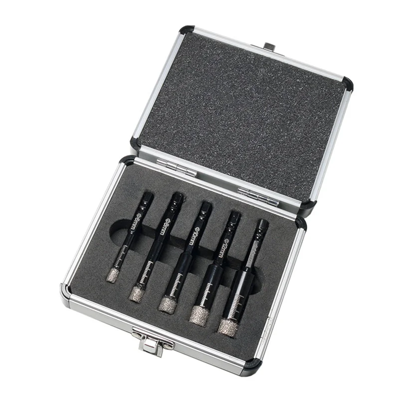 5-Piece Vacuum Brazed Diamond Core Drill Is Suitable For Marble Tiles Stone Glass
5-Piece Vacuum Brazed Diamond Core Drill Is Suitable For Marble Tiles Stone Glass