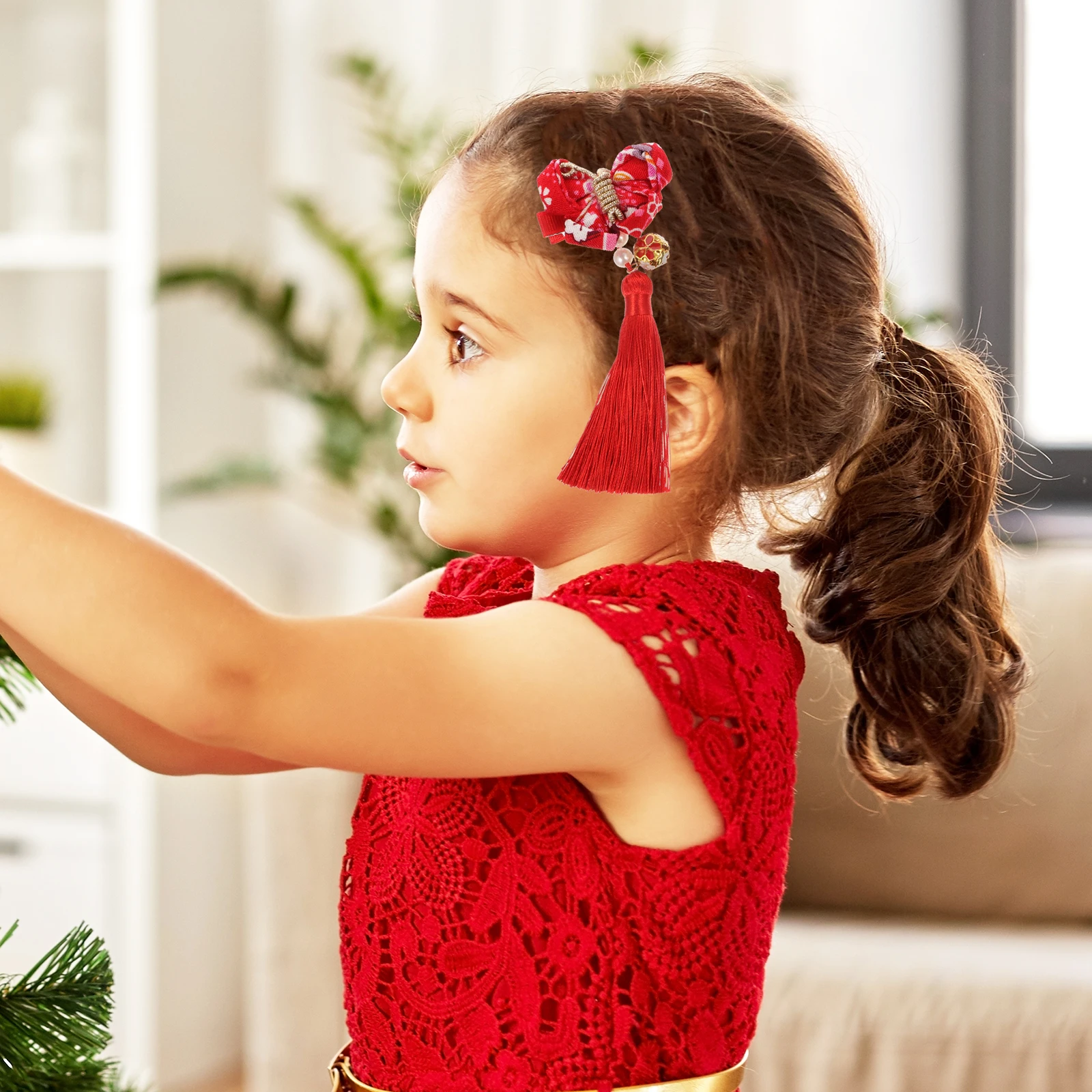 Kids Hair Clip Children's Headb s Tassels Retro New Year Vintage Decor Pins Cloth Comfortable Party Accessories
Kids Hair Clip Children's Headb s Tassels Retro New Year Vintage Decor Pins Cloth Comfortable Party Accessories