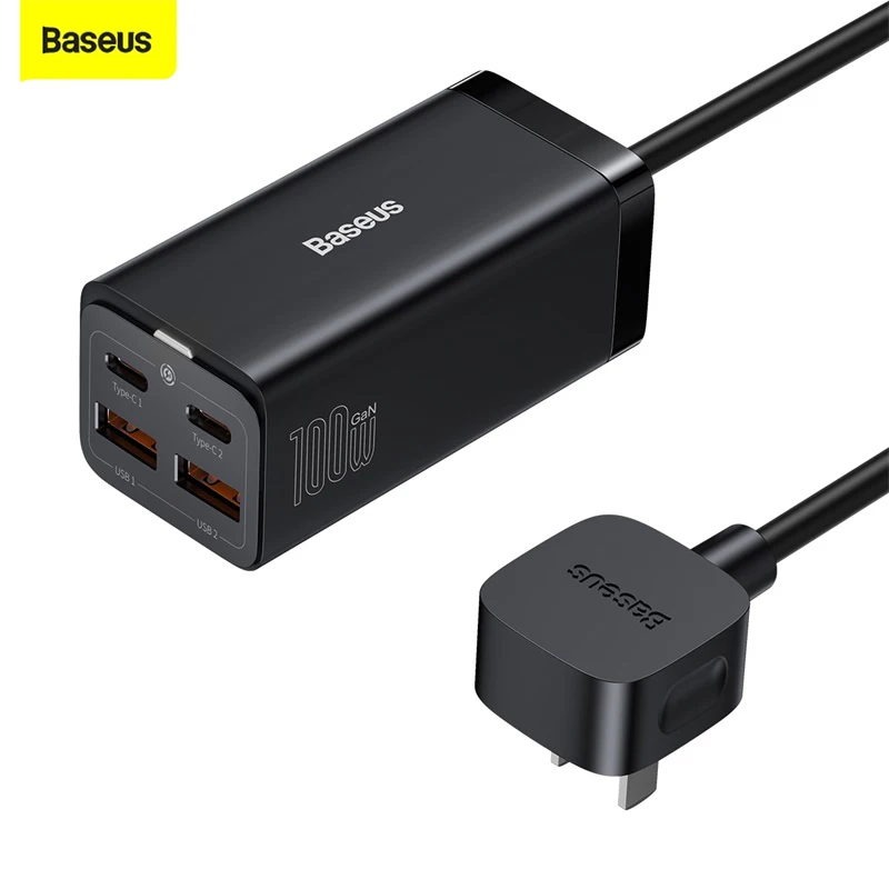 Baseus GaN 100W Desktop Charger Quick Charge 4.0 QC 3.0 PD USB-C Type C USB Fast Charging For MacBook Samsung iPhone Laptop
Baseus GaN 100W Desktop Charger Quick Charge 4.0 QC 3.0 PD USB-C Type C USB Fast Charging For MacBook Samsung iPhone Laptop